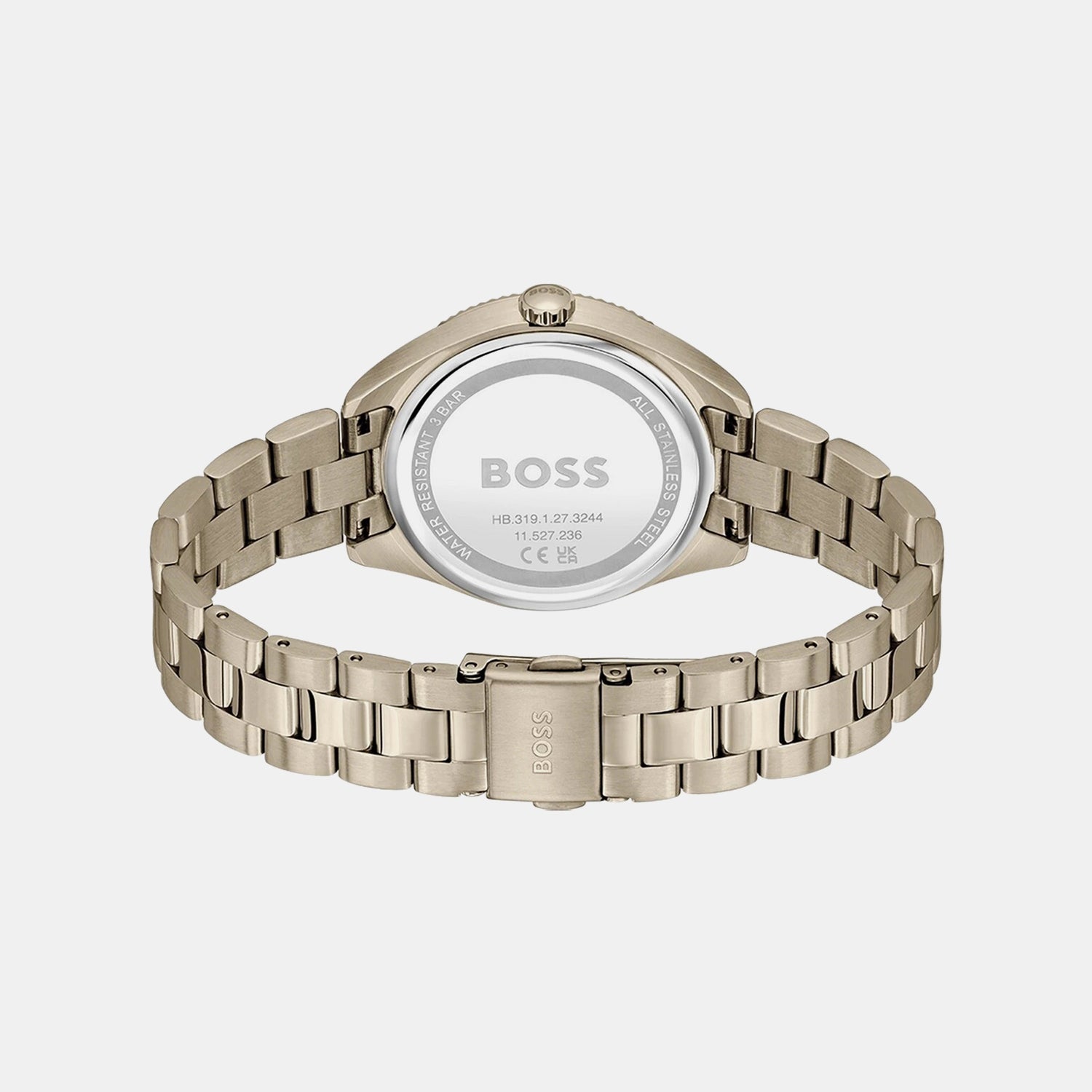 Sage Sport Women Quartz Pink Dial Multi-Function Stainless Steel Watch 1502801