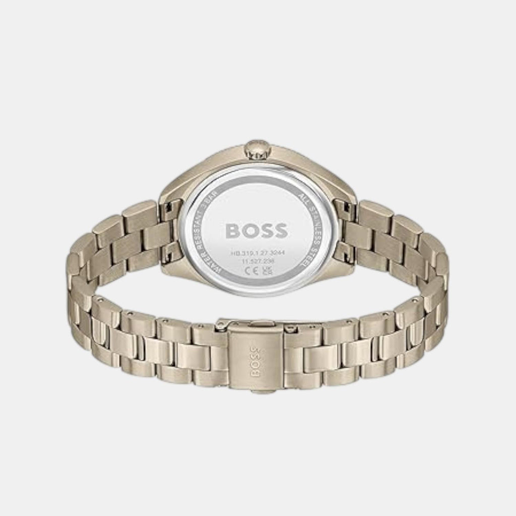 Sage Sport Women Quartz Pale Rose Gold Dial Multi-Function Stainless Steel Watch 1502801