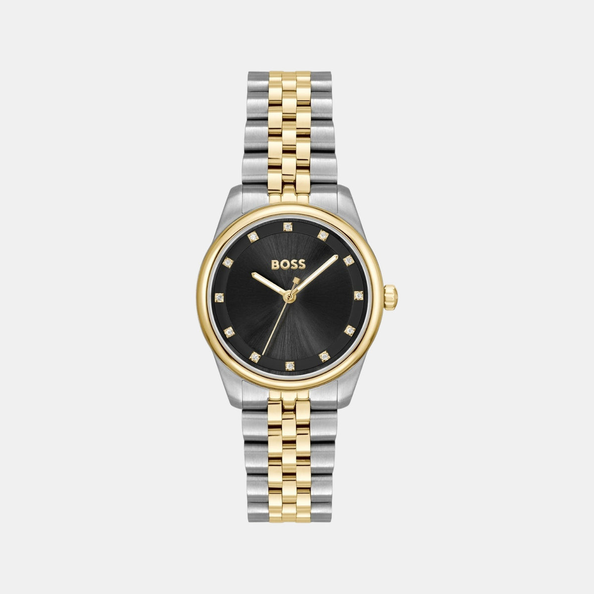 Boss Graceful Women Quartz Black Dial Analog Stainless Steel Watch 1502811