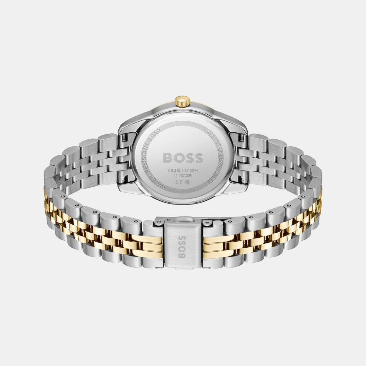 Boss Graceful Women Quartz Black Dial Analog Stainless Steel Watch 1502811