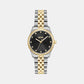 Graceful Precious Women Quartz Black Dial Analog Stainless Steel Watch 1502811