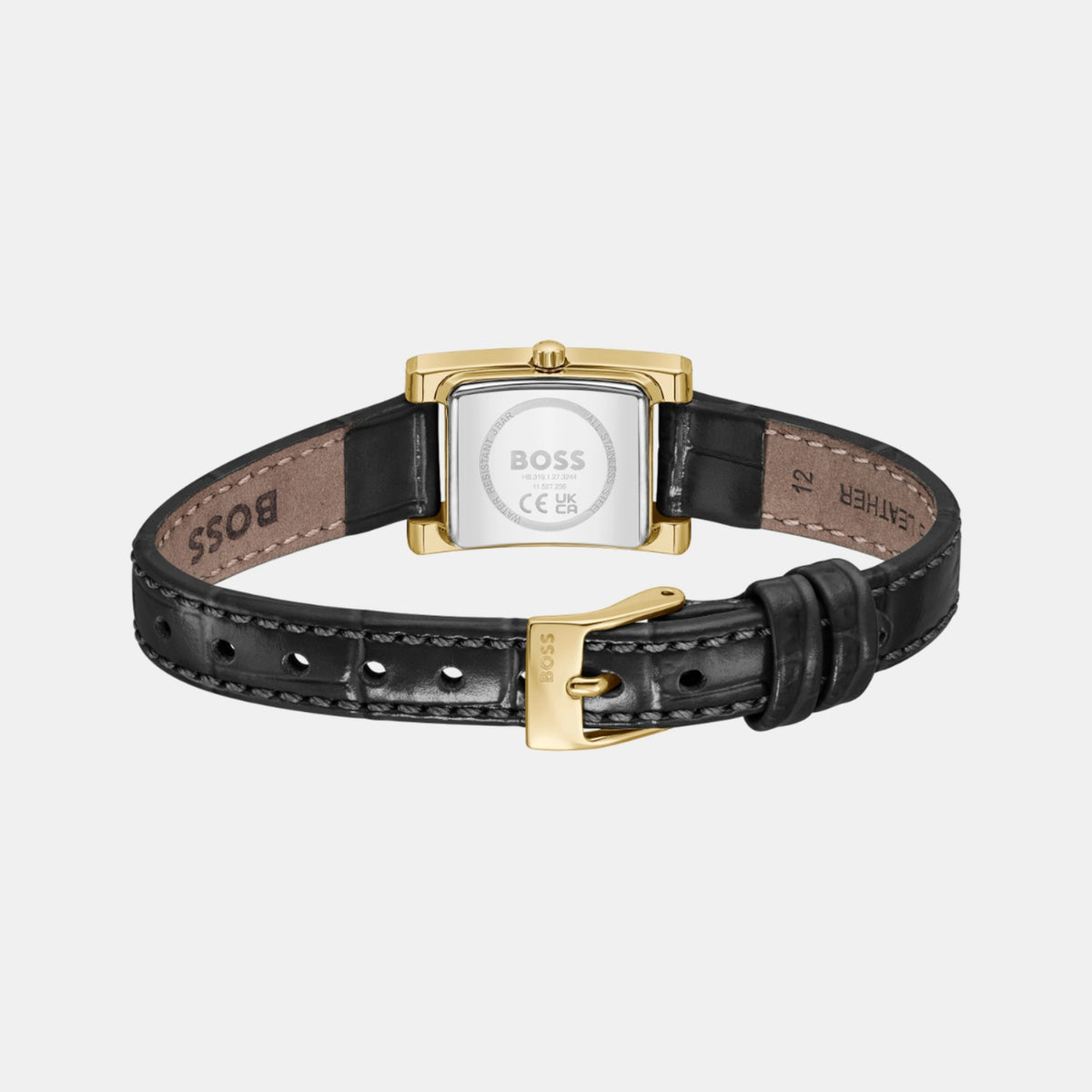 Boss Lucy Precious Women Quartz Black Dial Analog Leather Watch 1502813