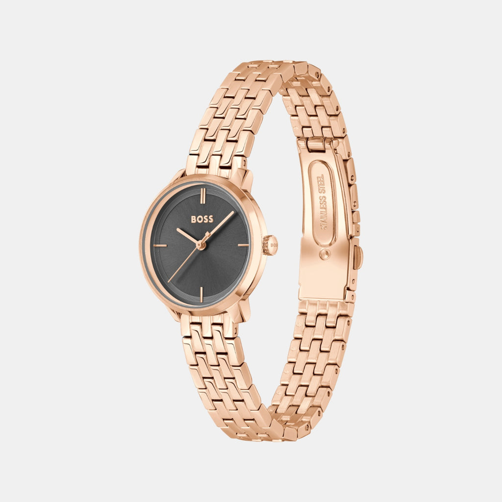 Lucia Women Quartz Grey Dial Analog Stainless Steel Watch 1502820