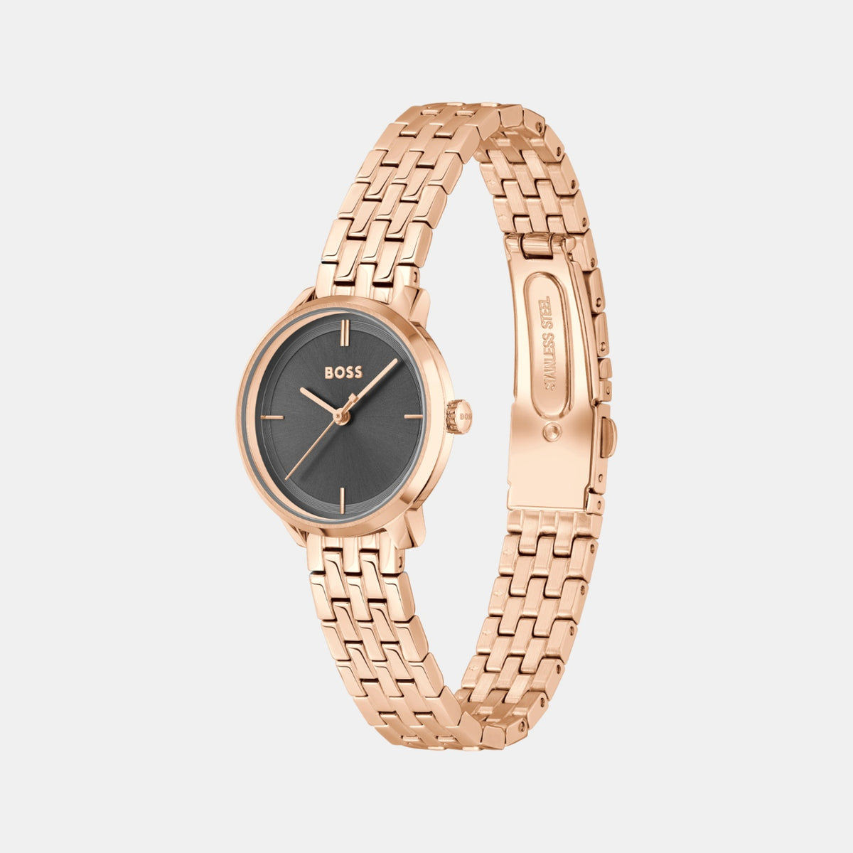 Boss Lucia Women Quartz Grey Dial Analog Stainless Steel Watch 1502820