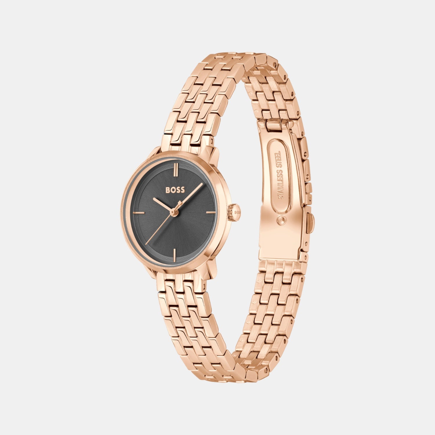 Lucia Women Quartz Grey Dial Analog Stainless Steel Watch 1502820