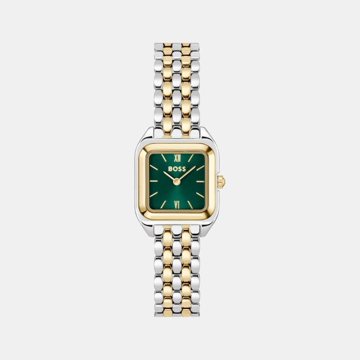 Boss Mae Petite Women Quartz Green Dial Analog Stainless Steel Watch 1502822