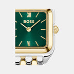 Mae Petite Women Quartz Green Dial Analog Stainless Steel Watch 1502822