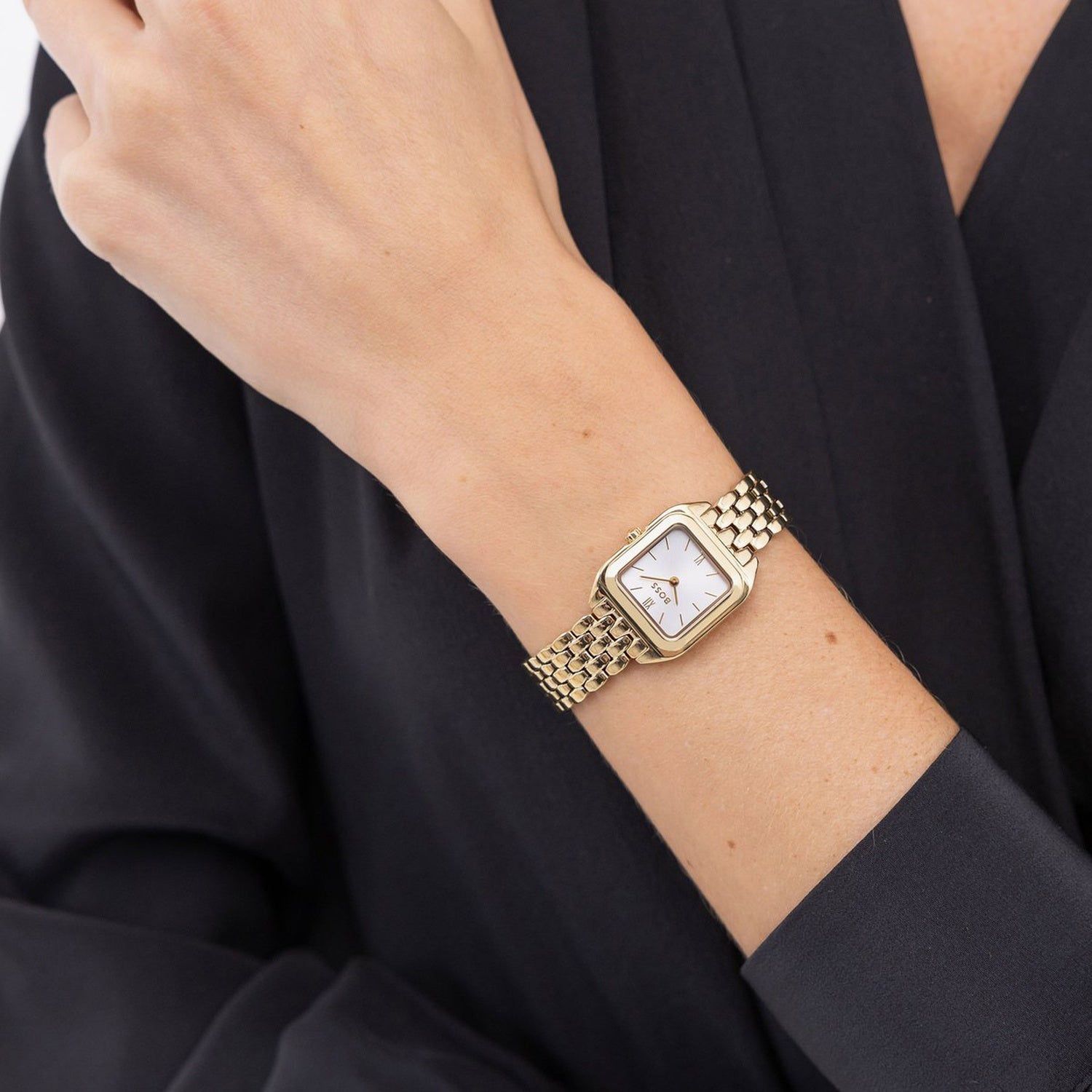 Mae Petite Women Quartz White Dial Analog Stainless Steel Watch 1502823