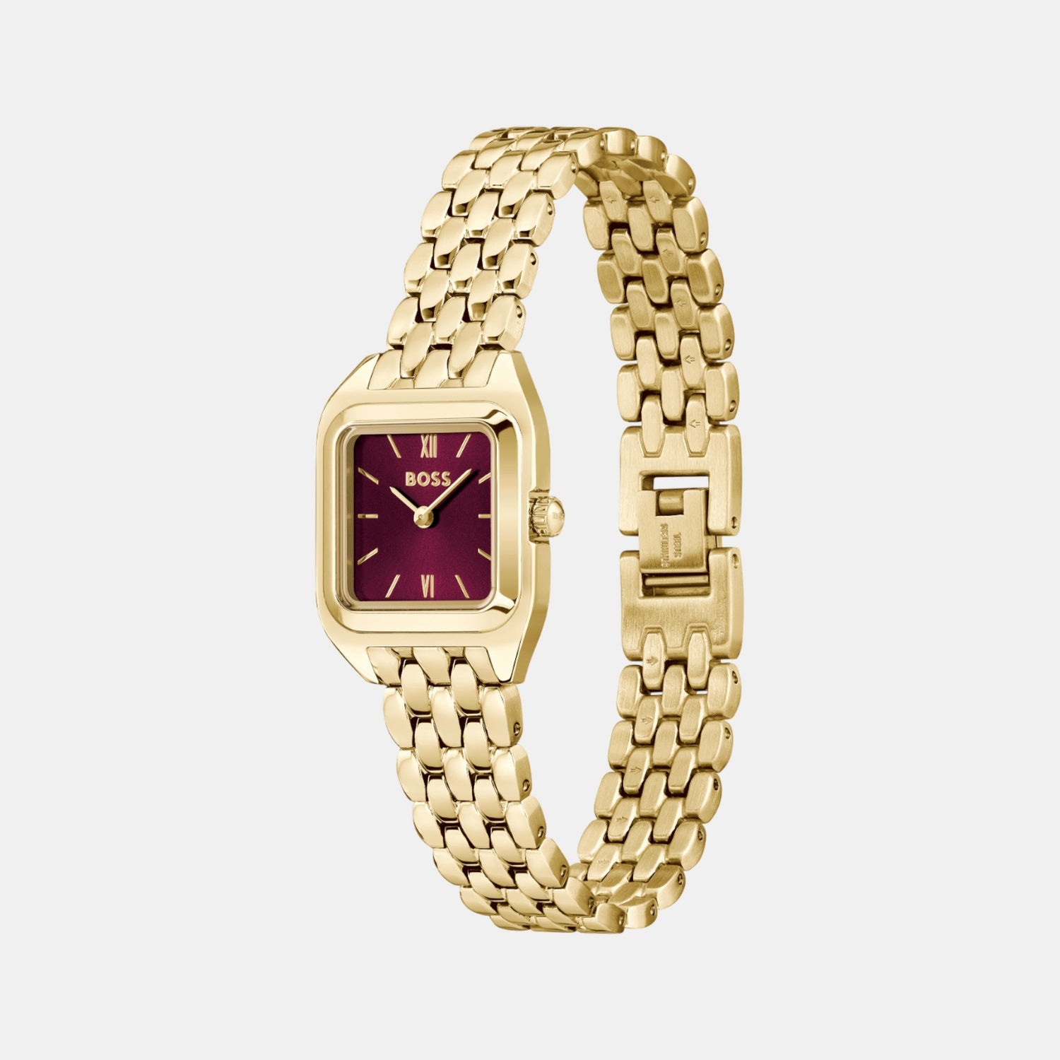 Mae Petite Women Quartz Cherry Dial Analog Stainless Steel Watch 1502824