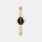 Fiora Women Quartz Black Dial Analog Stainless Steel Watch 1502838