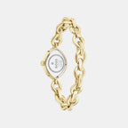 Women Quartz Gold Dial Analog Stainless Steel Watch 1502839