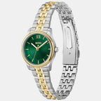 Graceful Mina Women Quartz Green Dial Analog Stainless Steel Watch 1502841