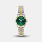 Boss Graceful Women Quartz Green Dial Analog Stainless Steel Watch 1502841