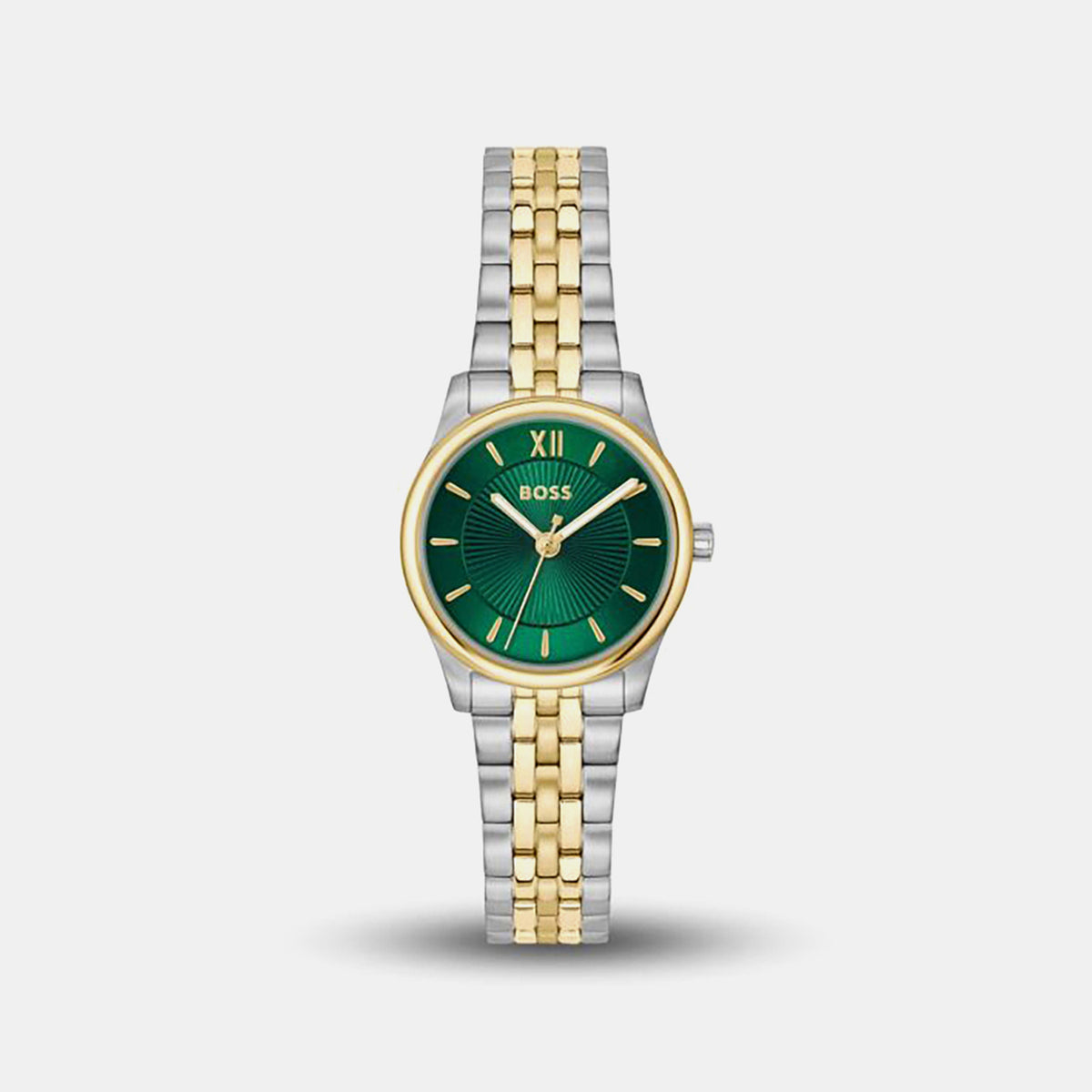 Boss Graceful Women Quartz Green Dial Analog Stainless Steel Watch 1502841