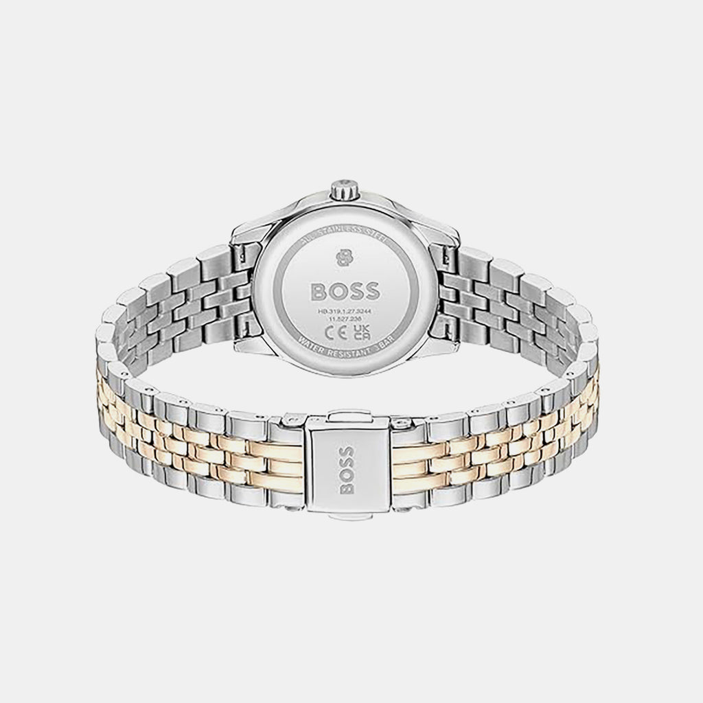 Graceful Mina Women Quartz Pink Dial Analog Stainless Steel Watch 1502842