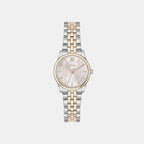 Graceful Mina Women Quartz Pink Dial Analog Stainless Steel Watch 1502842