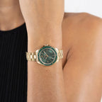 Sage Aqua Women Quartz Green Dial Analog Stainless Steel Watch 1502849