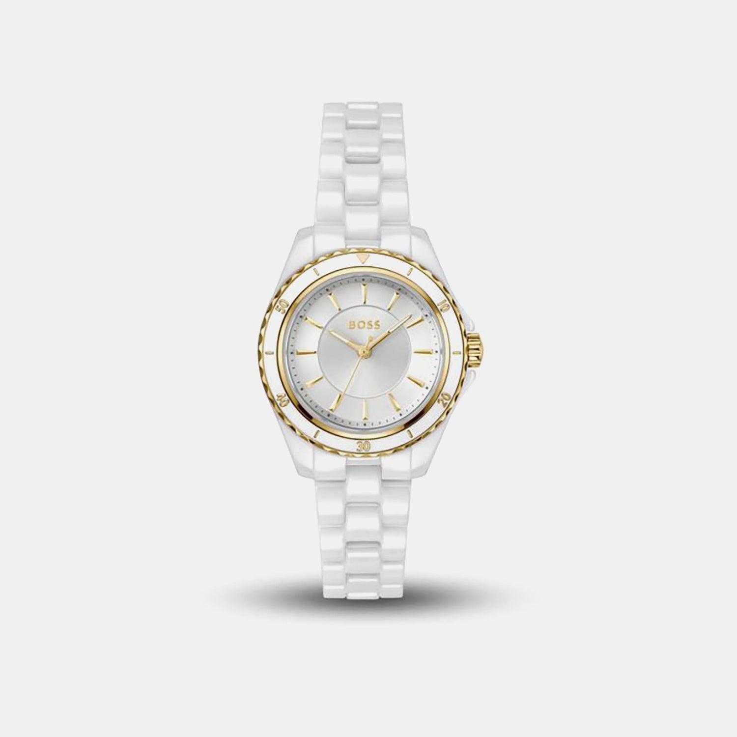 Sage Aqua Men Quartz White Dial Analog Ceramic Watch 1502850