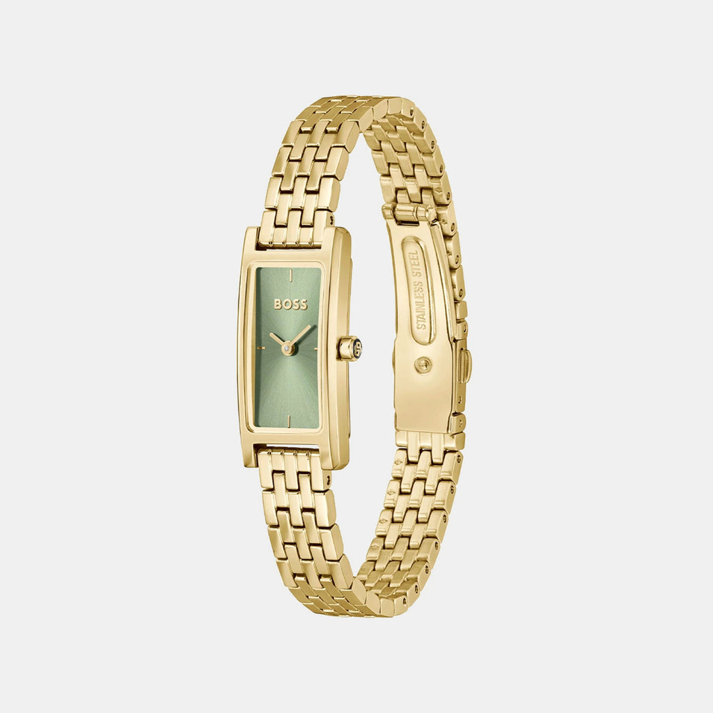 Lucy Allure Women Quartz Green Dial Analog Stainless Steel Watch 1502859