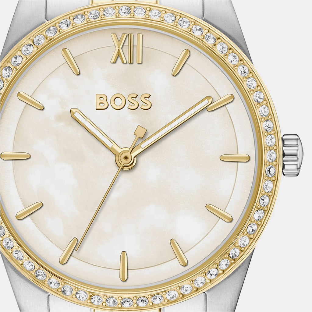 Graceful Precious Women Quartz Mother Of Pearl Dial Analog Stainless Steel Watch 1502867