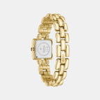 Violet Women Quartz Gold Dial Analog Stainless Steel Watch 1502874