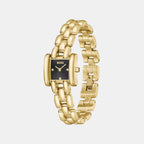 Violet Women Quartz Black Dial Analog Stainless Steel Watch 1502875
