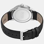 Officer Men Quartz Black Dial Analog Leather Watch 1513611