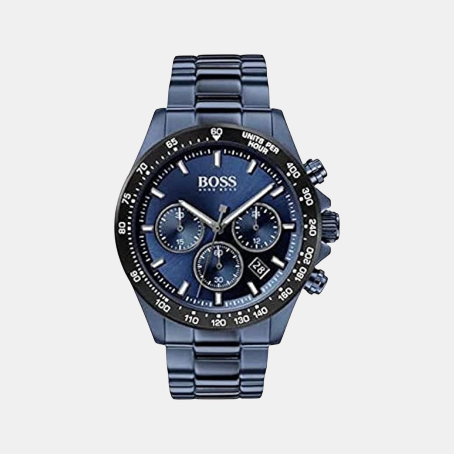 Hero Men Quartz Blue Dial Chronograph Stainless Steel Watch 1513758