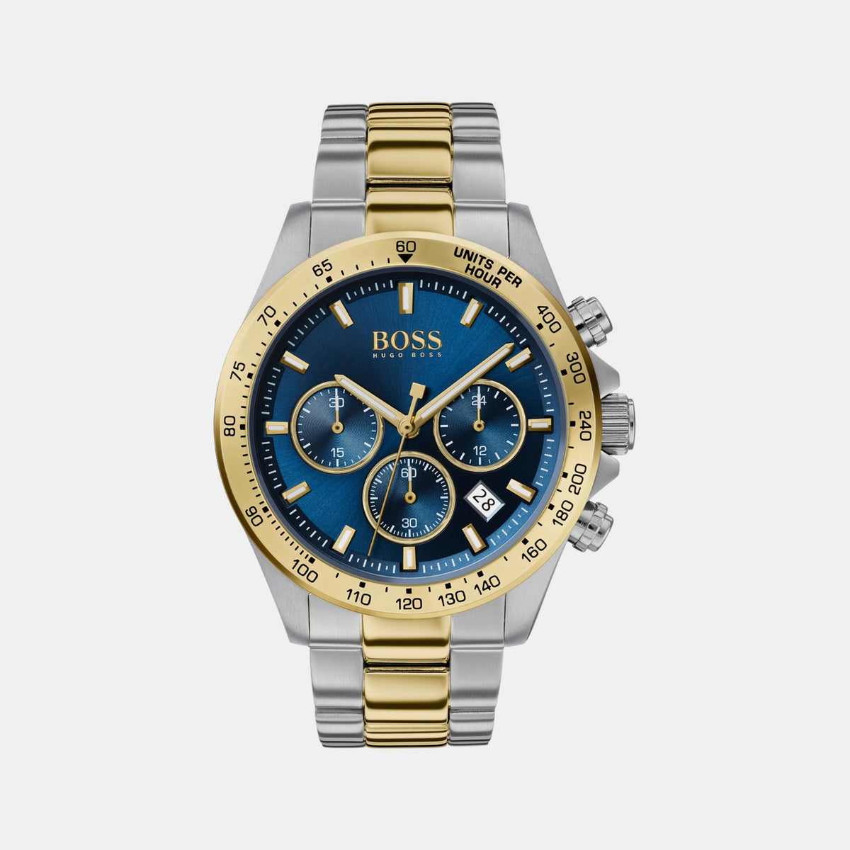 Boss Hero Men Quartz Blue Dial Chronograph Stainless Steel Watch 1513767