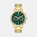 Boss Round Green Chronograph watch