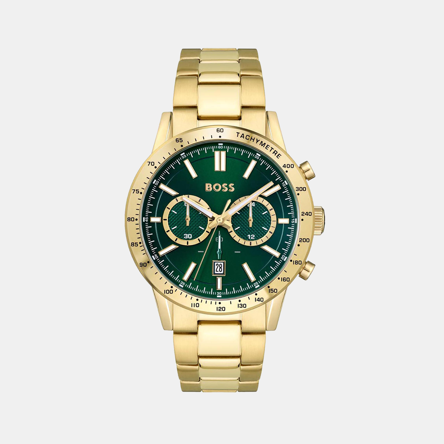 Allure Men Quartz Green Dial Chronograph Stainless Steel Watch 1513923