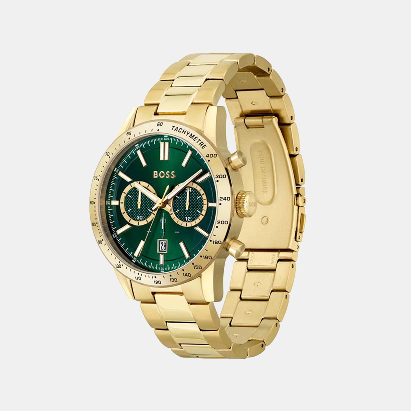 Allure Men Quartz Green Dial Chronograph Stainless Steel Watch 1513923