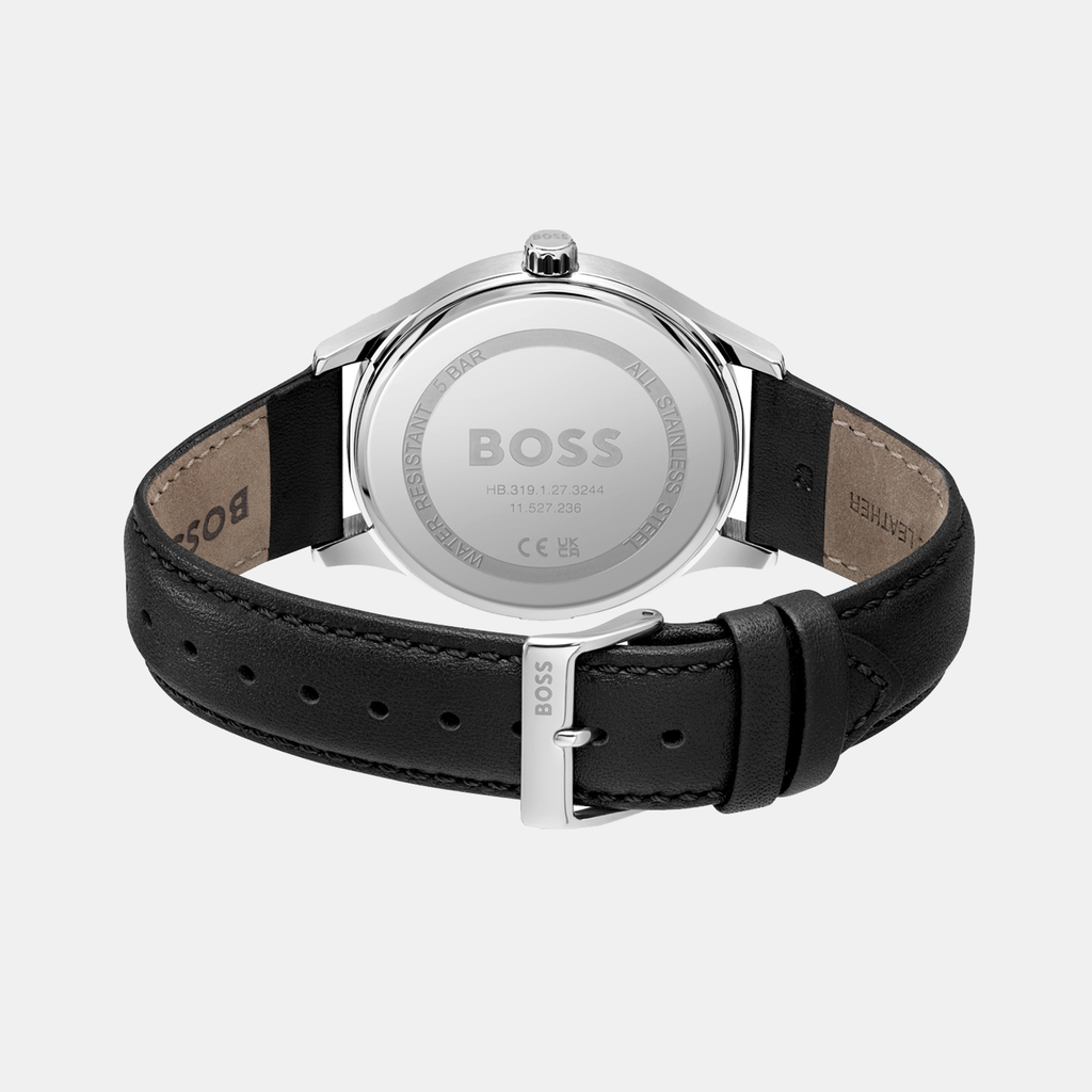 Boss Men Round Black watch
