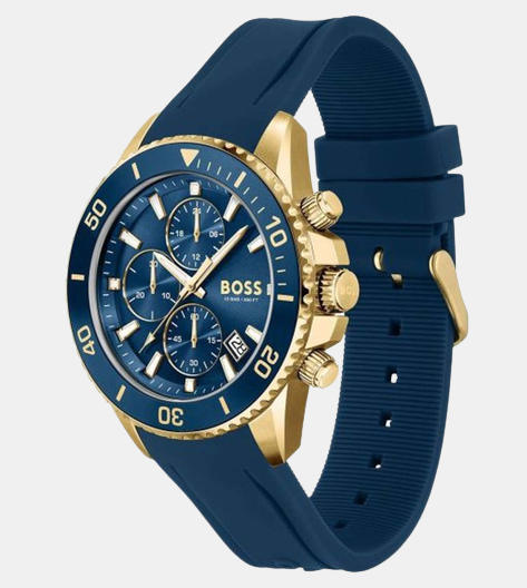 Hugo boss gold and blue clearance watch