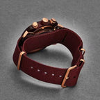 Clubmaster Classic Men Quartz Red Dial Chronograph NATO Watch 15140.PRA.T.8.NBDX