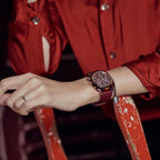 Clubmaster Classic Men Quartz Red Dial Chronograph NATO Watch 15140.PRA.T.8.NBDX