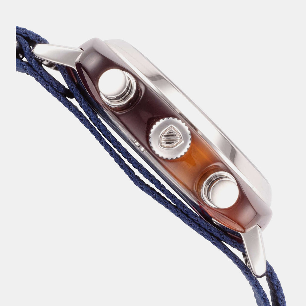 Clubmaster Classic Men Quartz Navy Blue Dial Chronograph NATO Watch 15140.SA.T.9.NNB