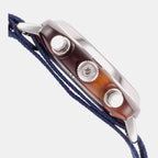 Clubmaster Classic Men Quartz Navy Blue Dial Chronograph NATO Watch 15140.SA.T.9.NNB