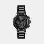 One Men Quartz Black Dial Chronograph Stainless Steel Watch 1514001