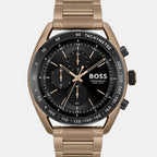 Center Court Men Quartz Black Dial Chronograph Stainless Steel Watch 1514027