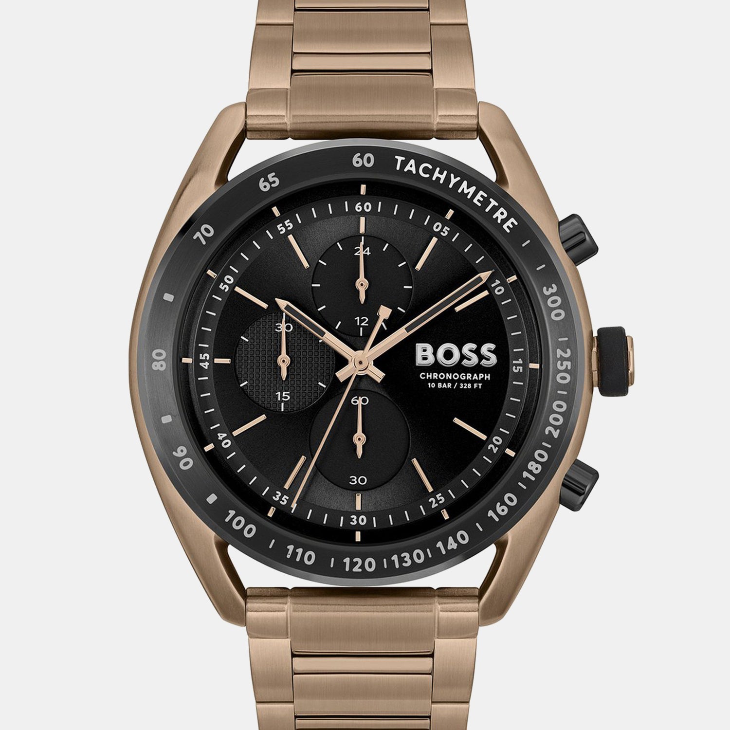 Center Court Men Quartz Black Dial Chronograph Stainless Steel Watch 1514027
