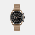 Boss Round Black Chronograph watch