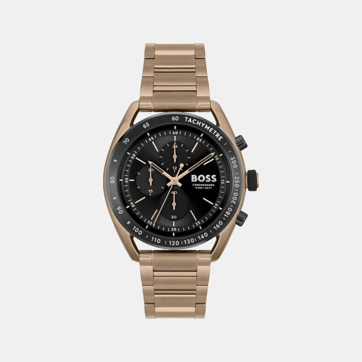 Boss Round Black Chronograph watch