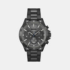 Troper Men Quartz Black Dial Chronograph Stainless Steel Watch 1514058