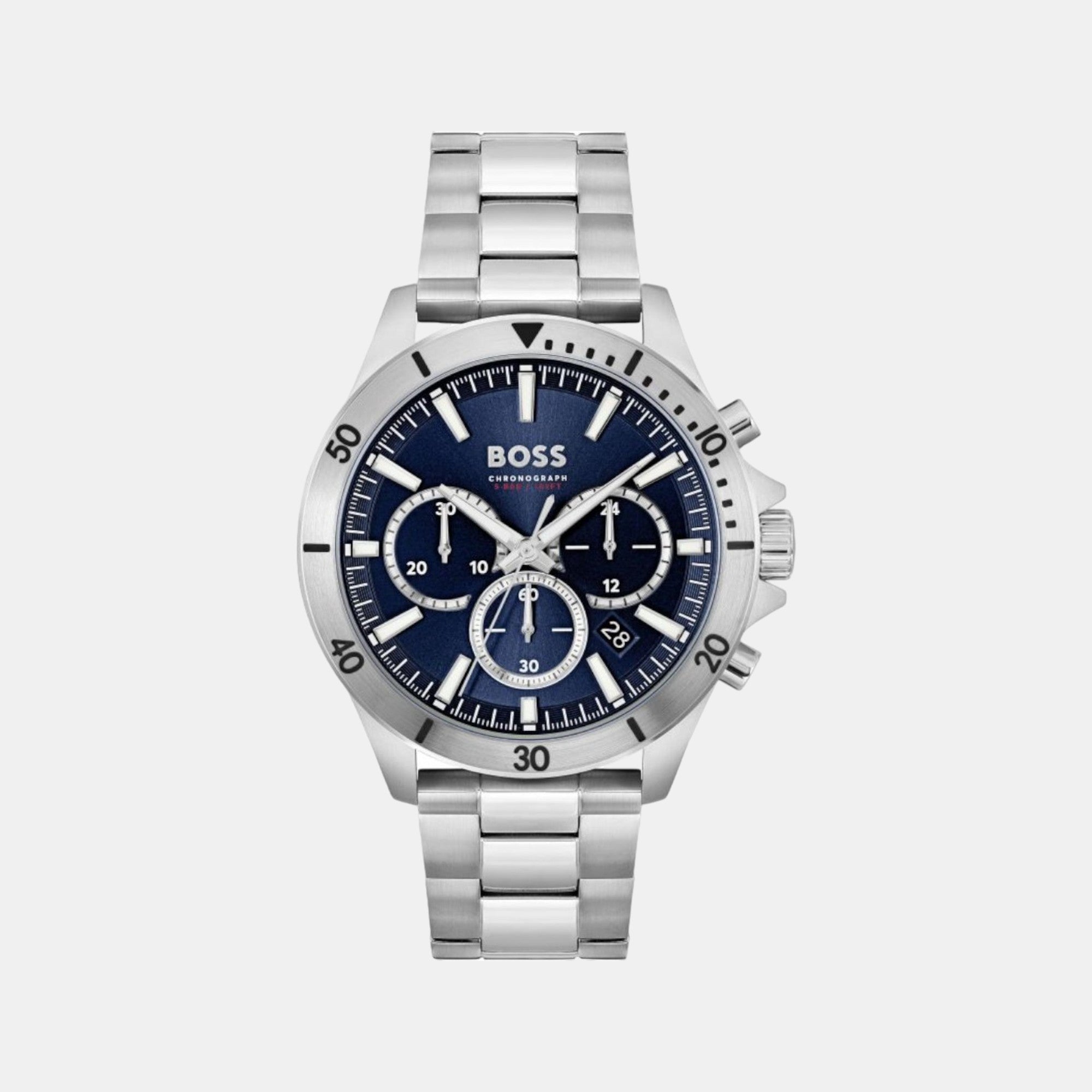 Boss Round Blue Chronograph watch