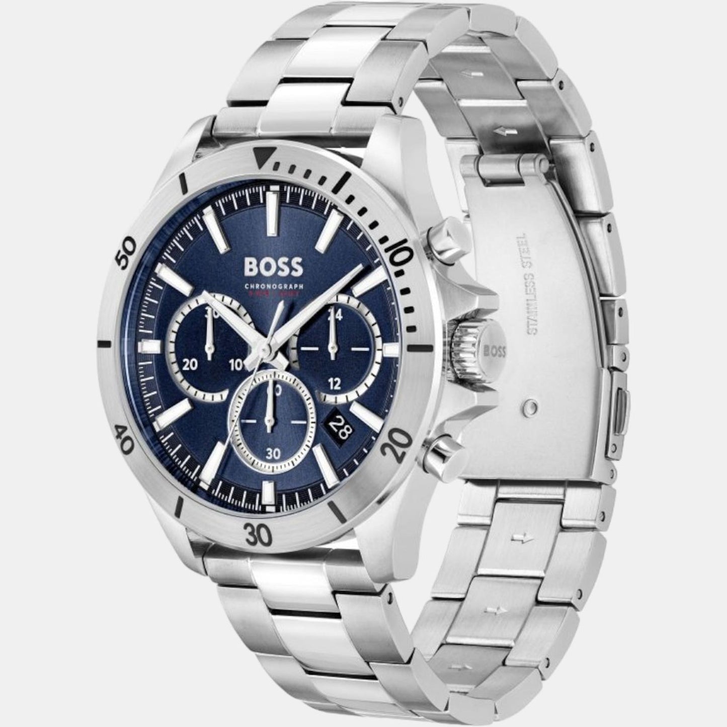 Men's Quartz Chronograph Blue Stainless Steel Watch 1514069