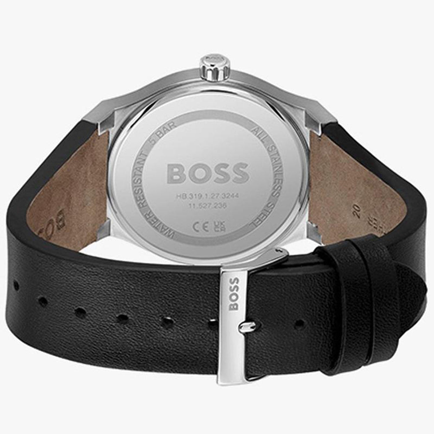 Candor Men Quartz Black Dial Analog Leather Watch 1514075