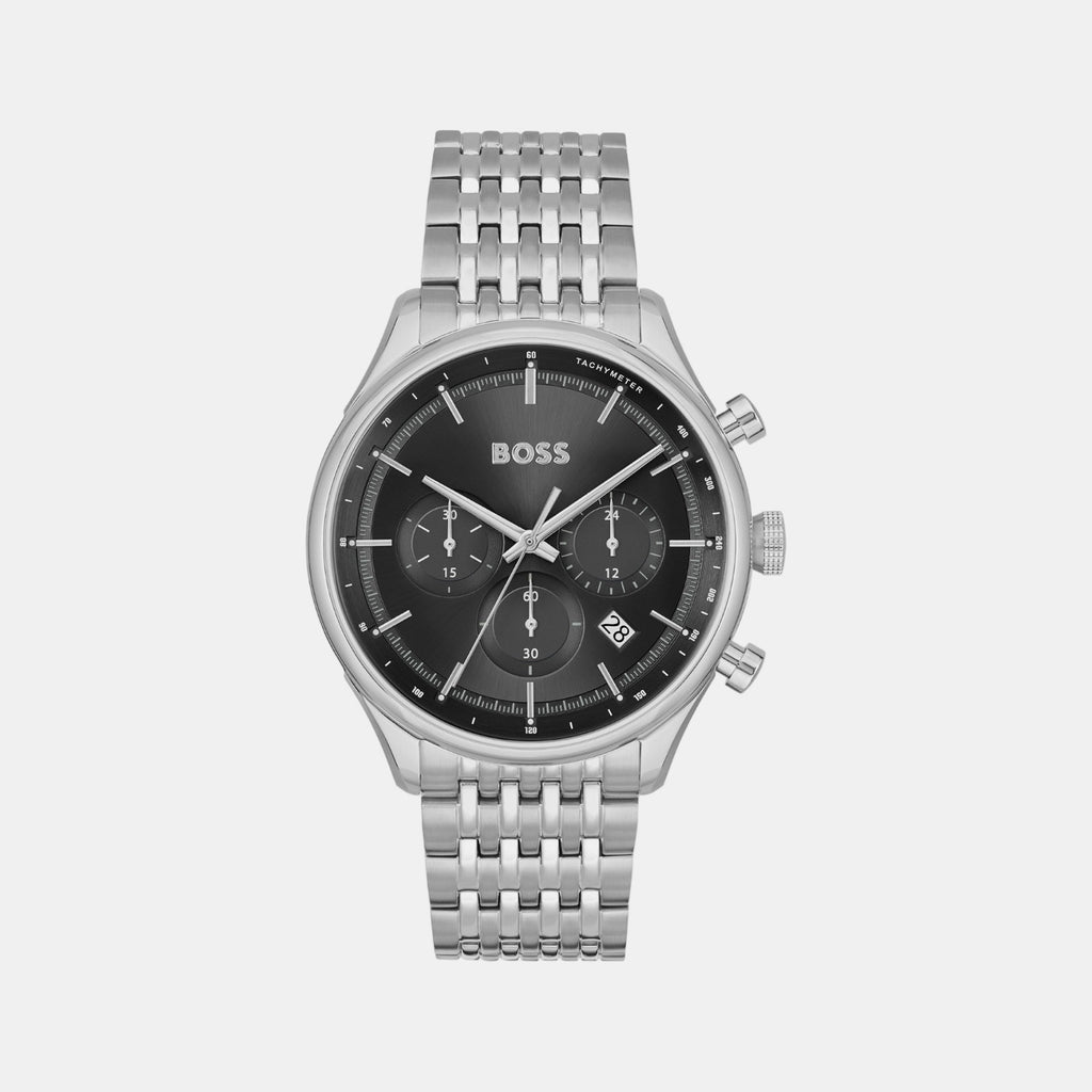 Gregor Men Quartz Black Dial Chronograph Stainless Steel Watch 1514082