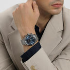 Gregor Men Quartz Blue Dial Chronograph Stainless Steel Watch 1514083
