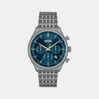 Gregor Men Quartz Blue Dial Chronograph Stainless Steel Watch 1514083
